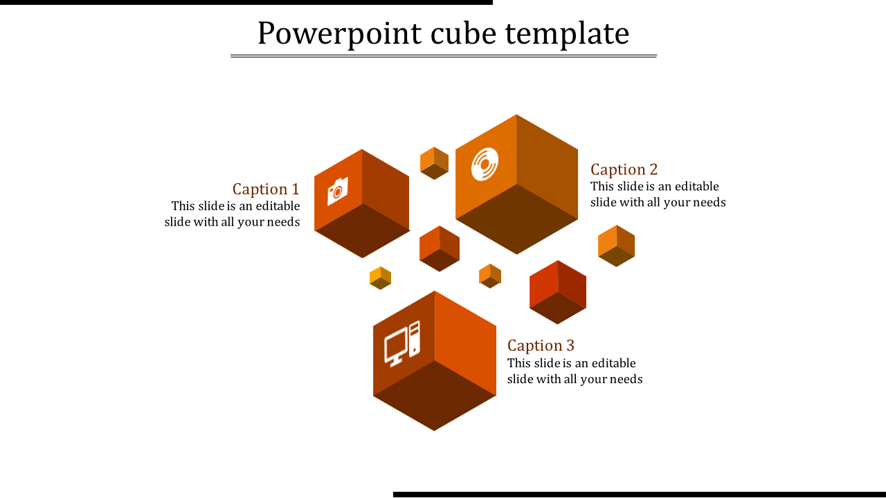 powerpoint cube template-powerpoint cube template-orange-3